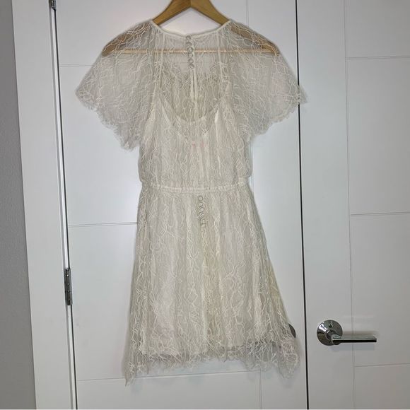 Free People We The Free Lace Dress Cream XS - Picture 2 of 6